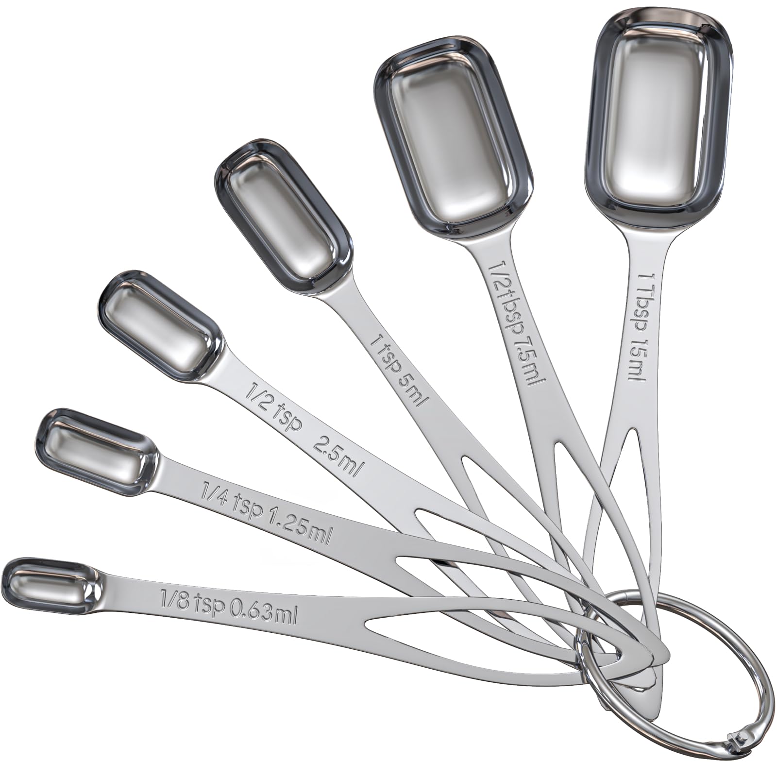 レディースフルセット！SPOON HEAD 23cm / 小物セット Amazon.com: 6PCS Narrow Measuring Spoons Set, Stainless Steel